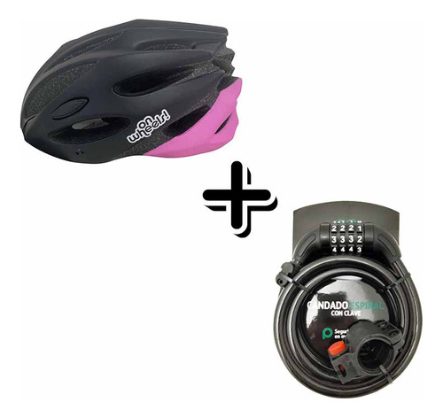 Casco Bicicleta + Candado Espiral