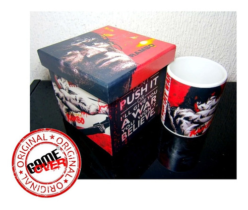 Rambo, Taza Y Estuche Original Dont Panic