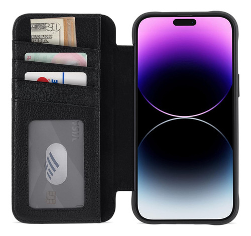 Funda Case-mate Para iPhone 14 Pro Mag Wallet Black