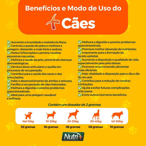 Vitaminas Caes Yorkshine Buldogue Frances Chihuahua 250g