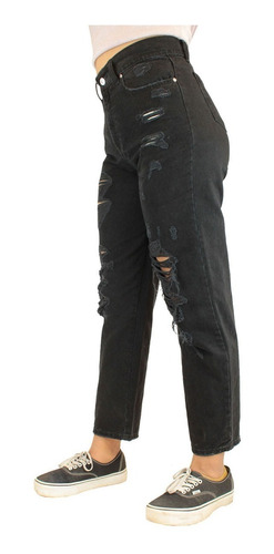 Jeans Mom Pantalón Mezclilla. Blukat