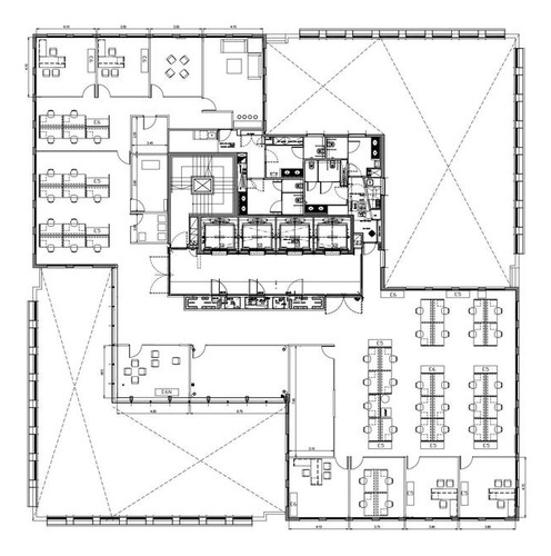 Oficina 580m² . 10 Cocheras. Amoblada Y Equipada. Torre Intecons.
