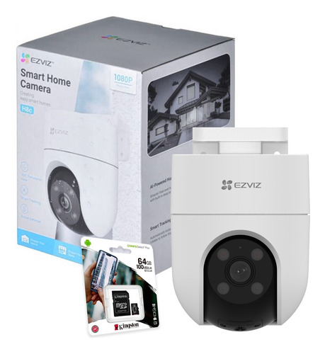 Camara De Seguridad Wifi Ip Ezviz Domo Exterior 2mp +64gb