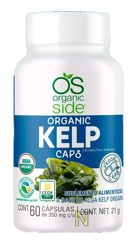 Alga Kelp Orgánica (60 Caps) Organic Side