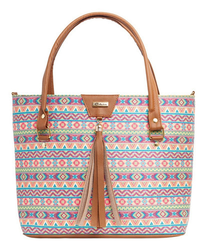 Bolso De Dama M3266 Colores Bolsos Mujer Calidad Mayoreo Color Camel Diseño De La Tela Sintético Y Textil