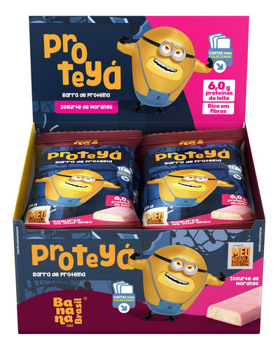 Barra De Proteína Proteyá Iogurte De Morango 300g