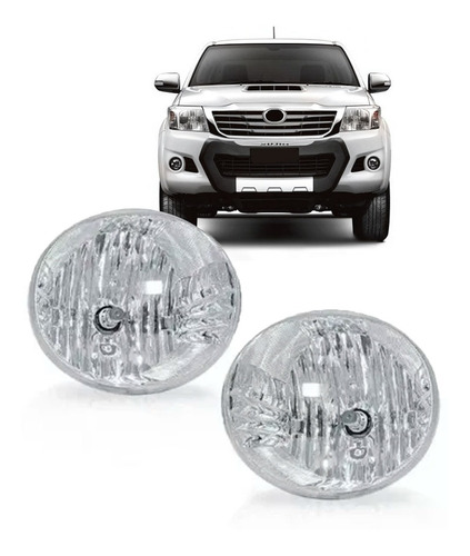 Par Farol Milha Auxiliar Hilux Sw4 2012 A 2014 S/suporte