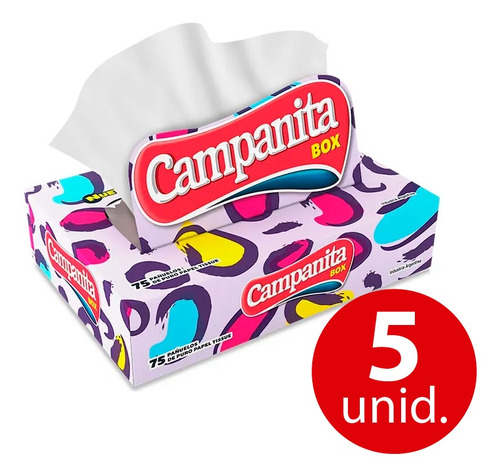 Campanita Pañuelos Caja X75 Combo X5 U 
