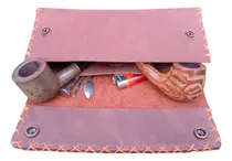 Comprar Estuche De Cuero Para 2 Pipas Y Accesorios-posapipa D Regalo