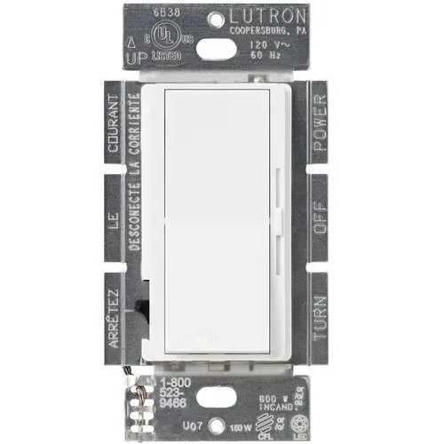 Lutron Dvcl153pwh Diva Atenuador De Cfl, Led, Halógenas, I Cuotas
