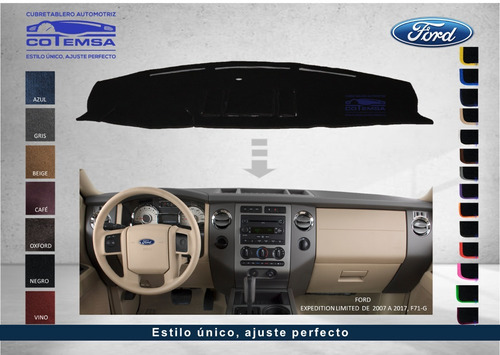 C.tablero Aut(color) Ford Expedition Limited 2007 A 2017 F71