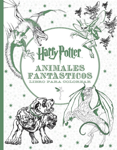 Harry Potter Animales Fantasticos Libro Para Colorear - A...
