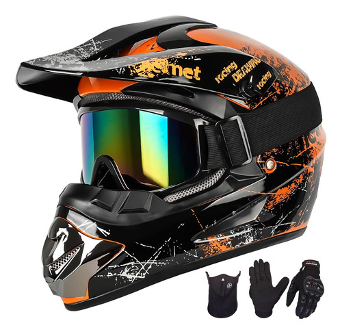 Casco De Motocross Para Jóvenes Y Niños, Casco De Motocross