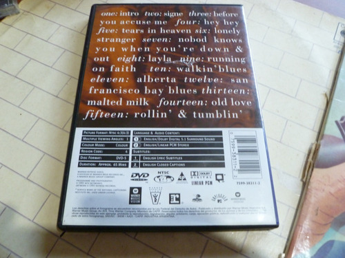 Eric Clapton - Unplugged Dvd Ed 1992 - Garantia - (Usado)