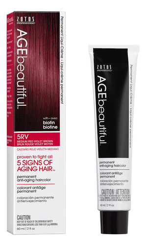 Tinte De Pelo Age Beautiful Liqui Creme 5rv Medium Red Viole