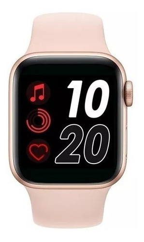 Imagen 1 de 2 de Smartwatch Genérica T500 1.54" caja  rosa, malla  rosa