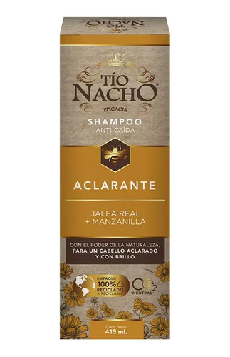 Tío Nacho Shampoo Aclarante Con Jalea Real, Manzanilla 415ml