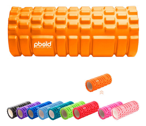 Rodillo Masajes Muscular Foam Roll Rehabilitacion Miofascial Naranja