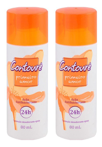 Kit Com 2 Desodorante Spray Contouré Primeiro Amor 80ml