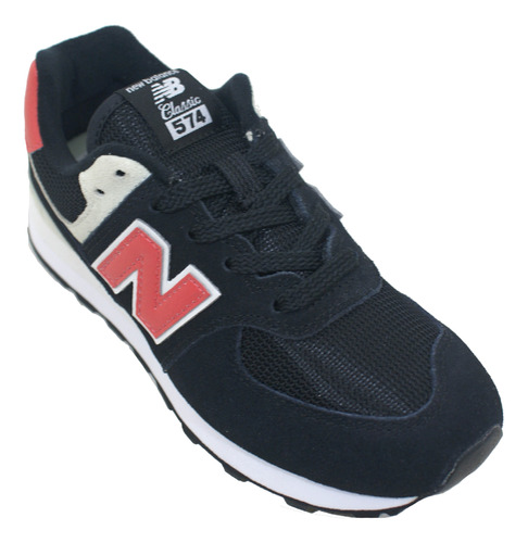 Zapatilla New Balance Pc574si Negro/rojo Niño Deporfan 