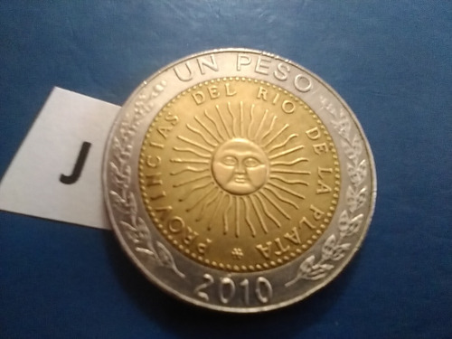 Un 1 Peso Argentino Año 2010 Monedas De La Repú. Argentina 