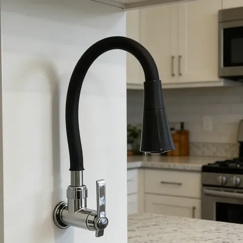 Torneira Gourmet Flexível Cozinha Parede
