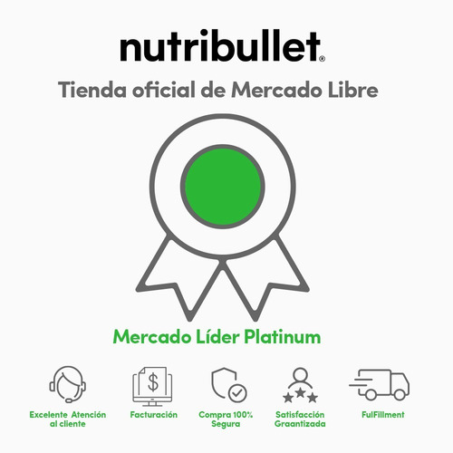 Nutribullet 600w 8 Accesorios Gris