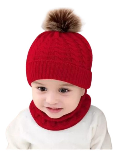 Gorro Bufanda Bebe Niño Niña Unisex Alta Calidad 3 Colores