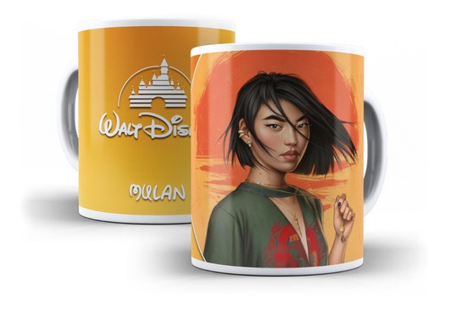 Taza Mulán Moderna Disney  