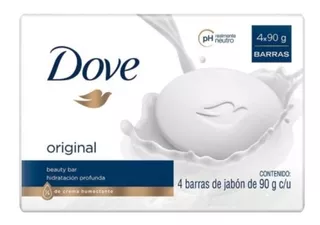 Jabón Dove Original Beauty Bar Caja Con 48 Pz De 90 Gr