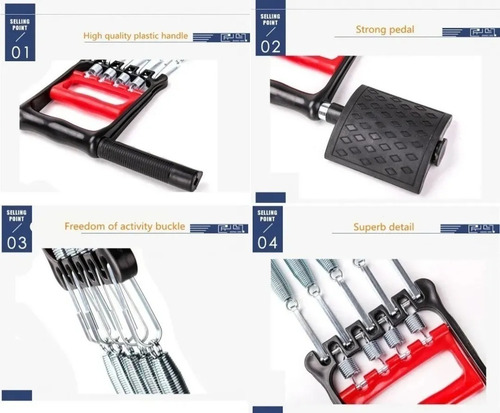 Imagen 7 de 9 de Extensor Pedal Manilla Cuerpo Brazos Pecho Fitness / Lhua