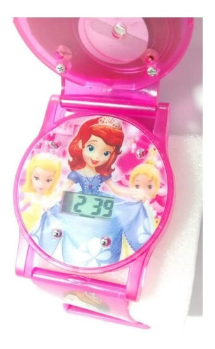 Relógio Infantil Princesinhas Disney Led Barato Musiquinha