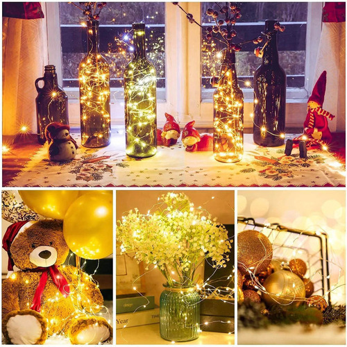 Mini Luz De Navidad Led Con Pilas, 40 Unidades