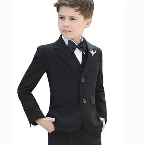 Terno Infantil Preto Blazer + Calça + Colete Para Casamentos | Parcelamento  sem juros