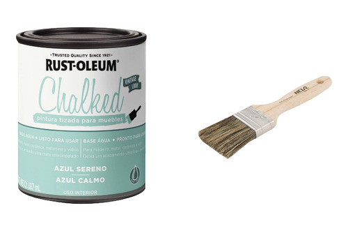 Pintura Tizada Azul Sereno 887ml Chalked Rust Oleum Mimbral