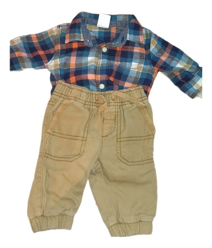 Conjunto Bodie Body Pantalón Marca Gymboree Talla 0-3m