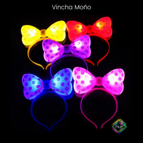 Imagen 4 de 10 de Combo Vinchas Surtidas X 20 Unidades Led Luminosas Vincha