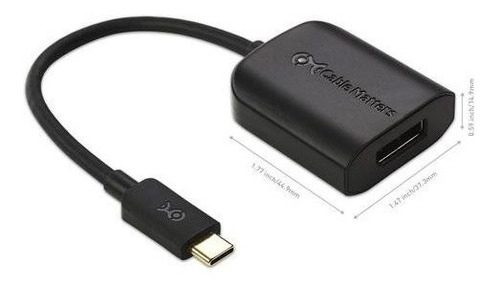 Adaptador Cablematters 201016 Usb Tipo C Displayport + Frete