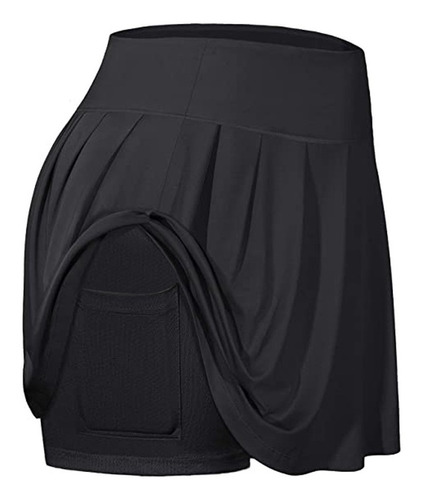 J Mujer A111 Vestido Tenis Faldas Run Yoga Inner Shorts E [u