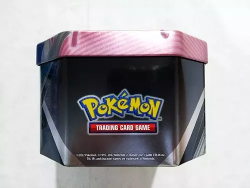 Coleção Cartas Pokemon Evoluções de Eevee Herois V Lata 25 Cartas - Rosa