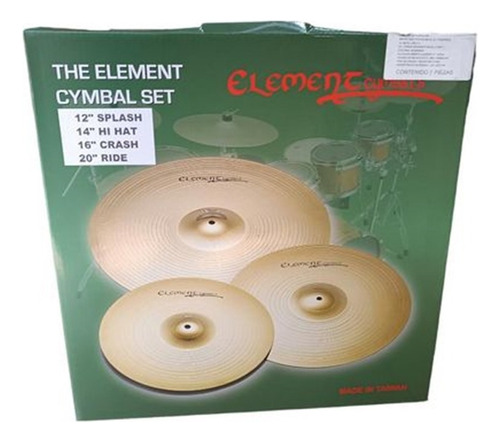 Paquete De Platillos The Element Cymbal Set 12  14  16  20 