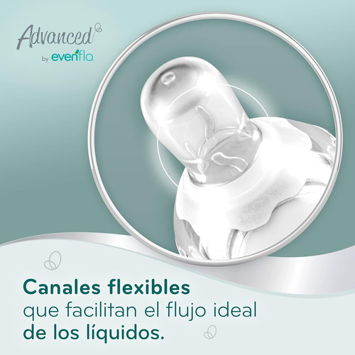 Evenflo, Mamila Anticólicos Flujo Lento Cuello Estándar 2 Pz