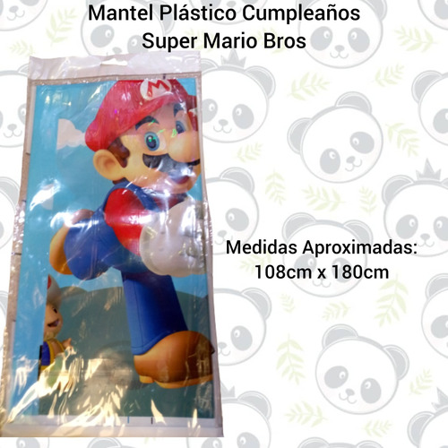 Mantel Plástico Decoración Cumpleaños Super Mario Bros 