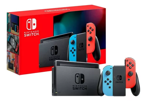 Console Nintendo Switch OLED - Vermelho e Azul Neon, 64GB