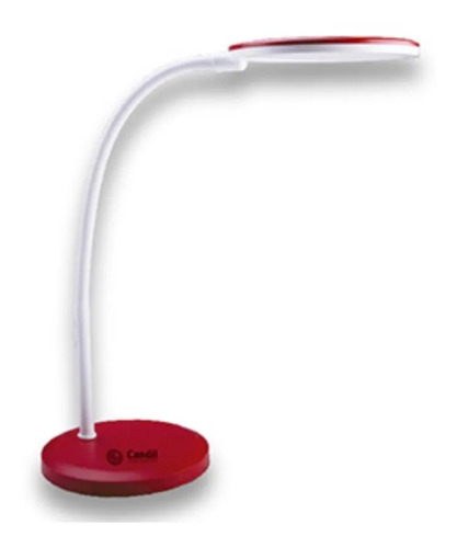 Lampara De Mesa Led Candil Bonnie 7.5w Dimerizable Color De La Estructura Rojo