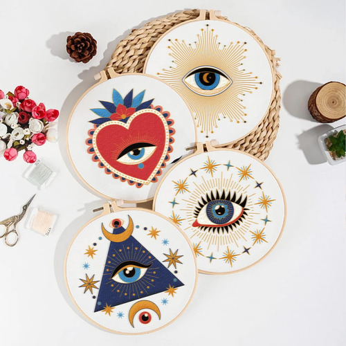 Kit Iniciación Bordado Mal De Ojo 4 Piezas Origach