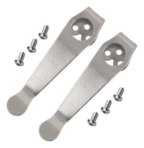 Paquete De 2 Clips De Bolsillo De Titanio Para Spyderco Para