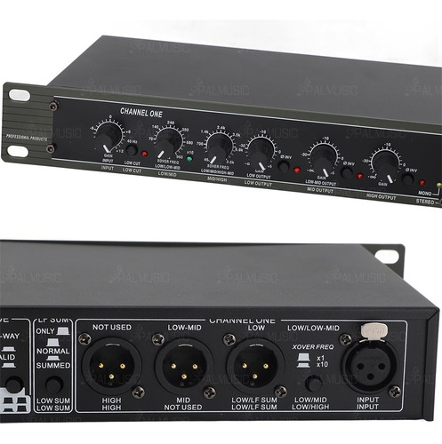 Crossover Mono Estéreo Profesional De 2/3 Vias 110v Palmusic