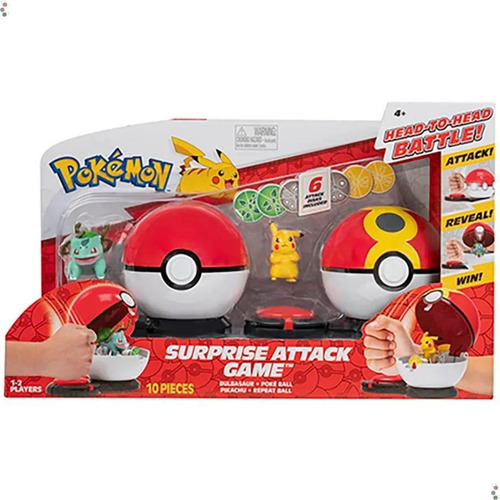 Bola de ataque sorpresa Pokémon Poké Pikachu y Bulbasaur - 2659
