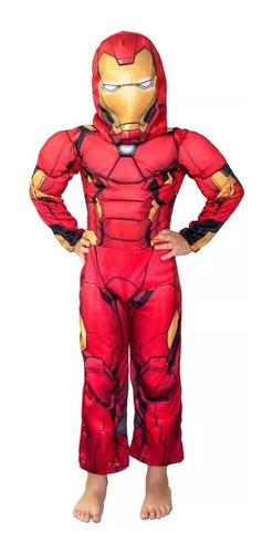 Disfraz Iron Man Con Musculos Original Marvel Avengers 